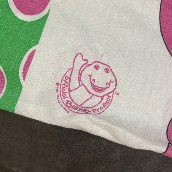 Vintage Barney pillowcase - Picture 2 of 3